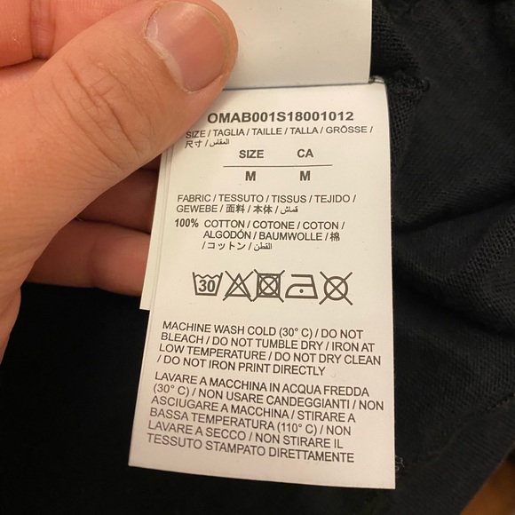 Off-White Long Sleeve Diagonal Monalisa Tee - Picture 5 of 6